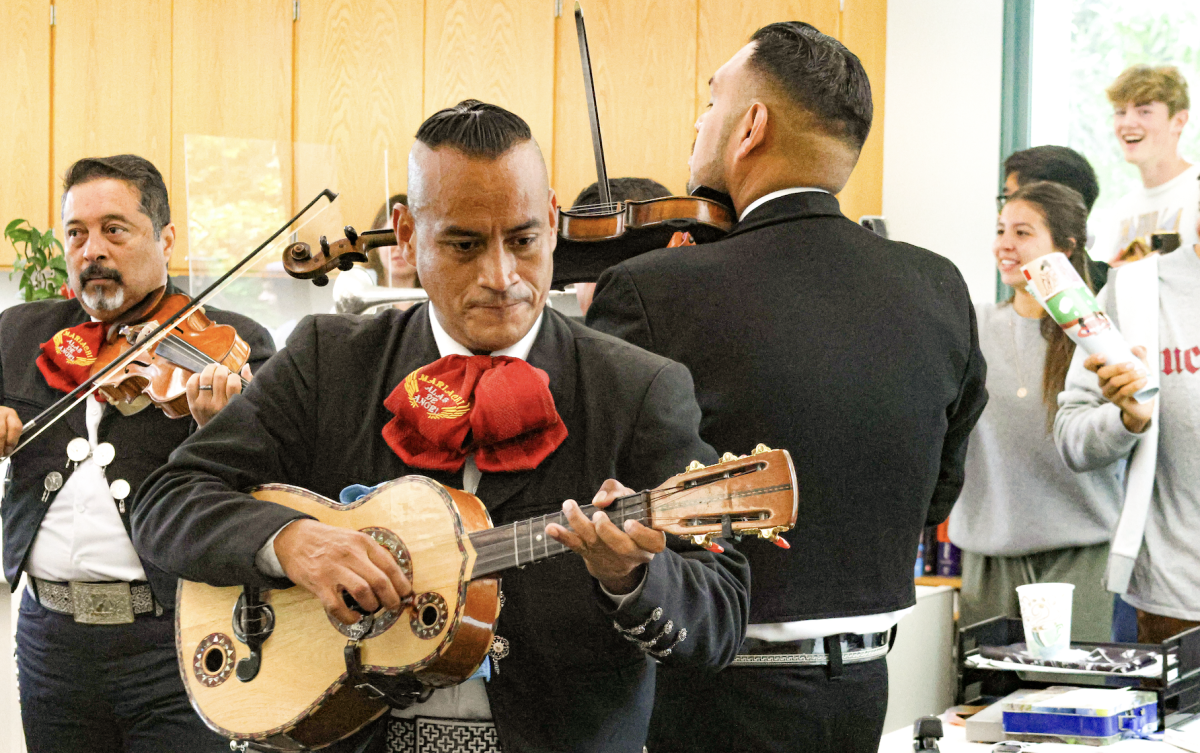 Members of the Class of 2024 hired a mariachi band to come to campus during lunch as a senior prank May 24.